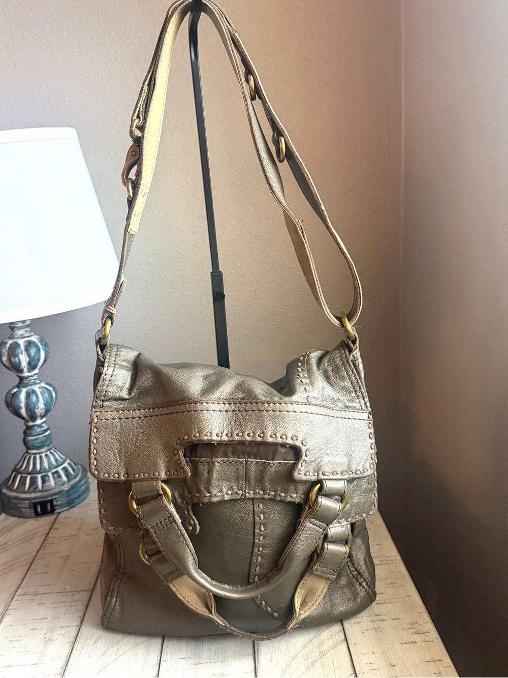 Lucky Brand Abbey Road Foldover Crossbody Messenger Bag